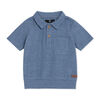 7 For All Mankind 2 Piece Knit Denim Short Set, Navy, 24M