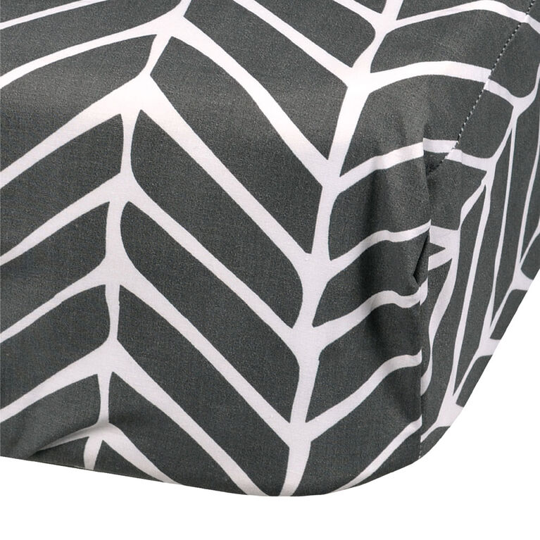 Perlimpinpin-Cotton fitted sheet-Chevron