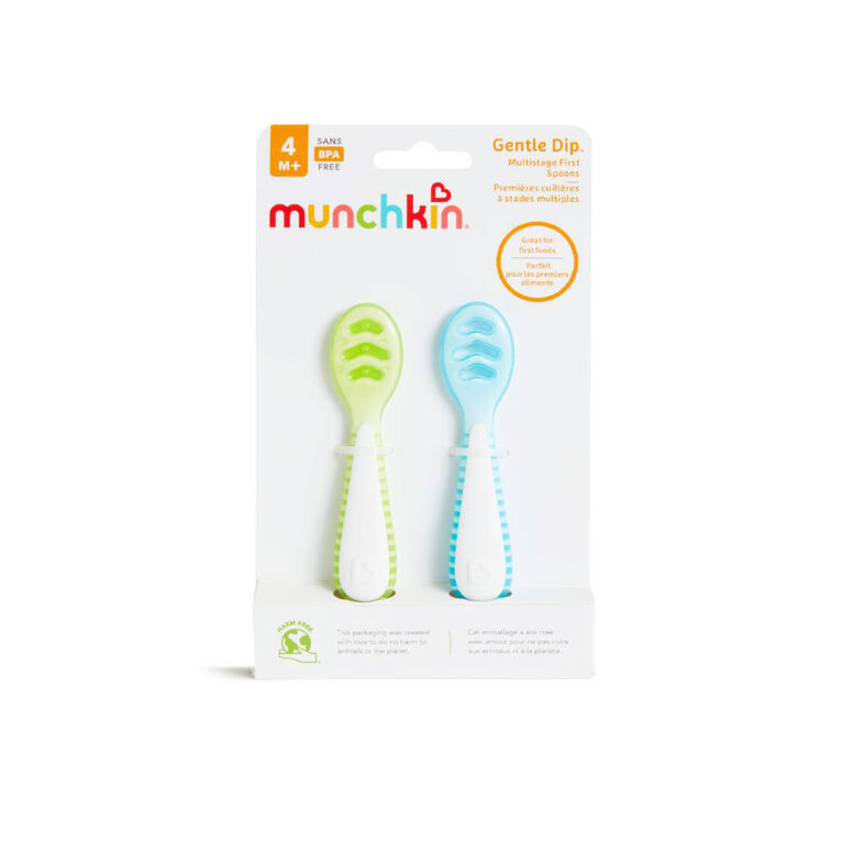 Munchkin Gentle Dip Multistage First Spoons 2 Pack
