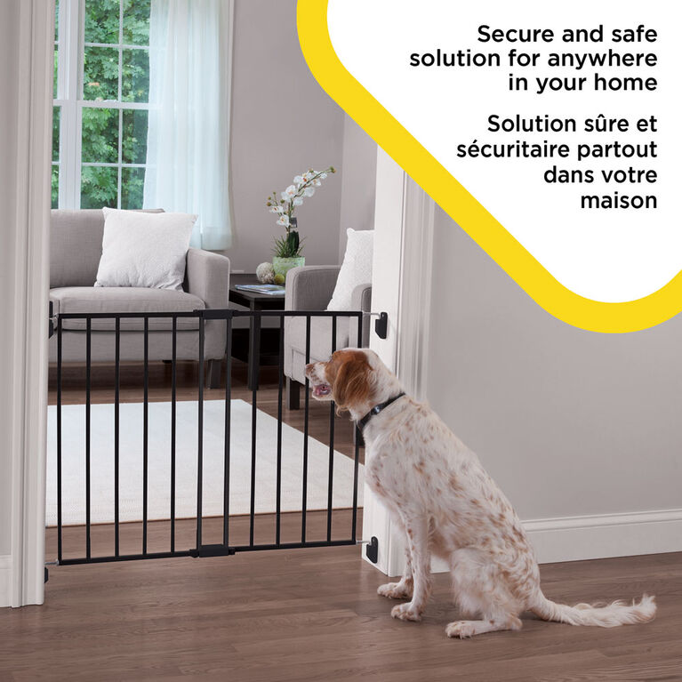 Safety 1st Top of Stairs Expanding Metal Gate - Black
