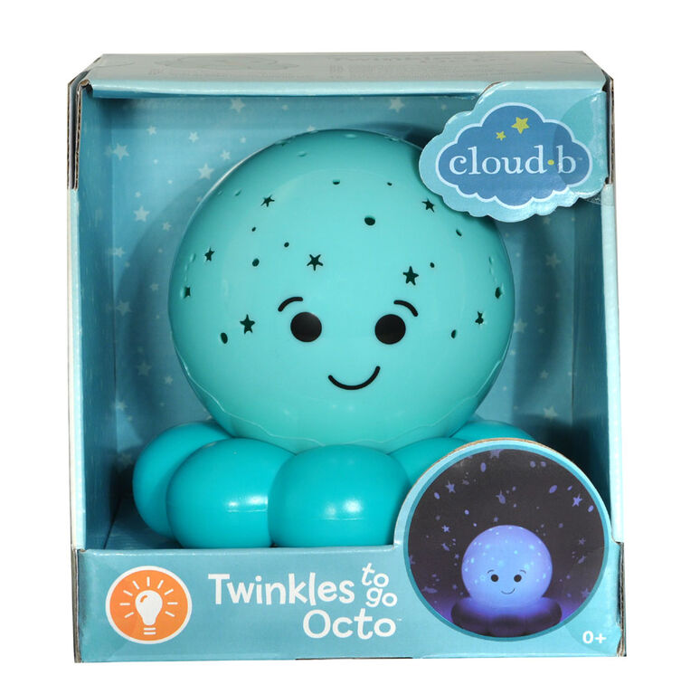 Veilleuse portative bleue Twinkles To Go Octo de Cloud B