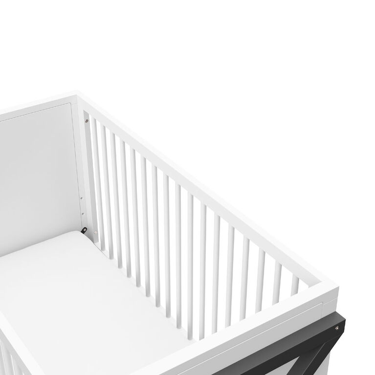 Storkcraft Equinox 3 In 1 Convertible Crib White Grey Babies R