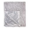 Baby Mode Signature Ridged Plush Blanket: Grey
