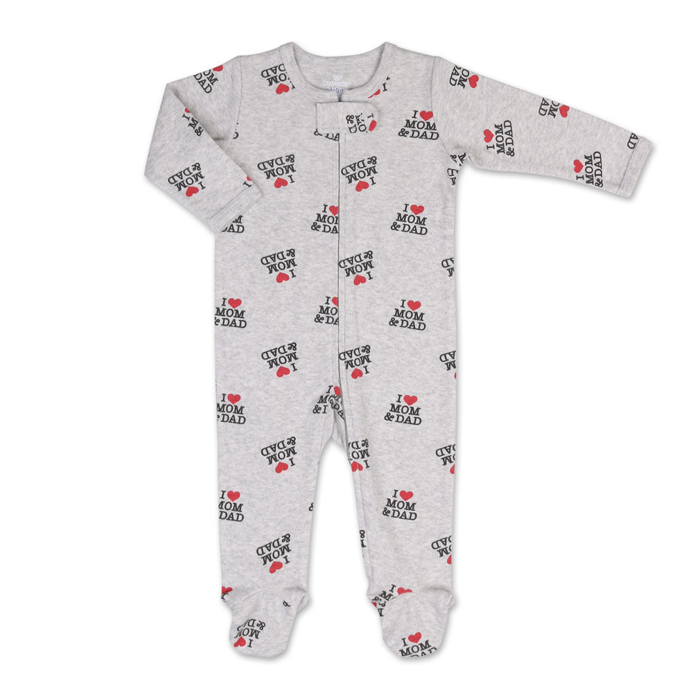 Koala Baby I Heart Mom And Dad Print Zip Front Sleeper Newborn