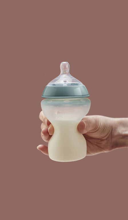 Tommee Tippee Closer to Nature Soft Silicone Baby Bottle, Stain & Odor-resistant, 9 ounce - 2 Count