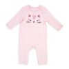 Sterling Baby 3 Piece Waffle Coverall Set:Pink Kitty