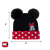 Disney Minnie Mouse 3D Cold Weather Hat Black, Red