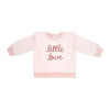 Baby Mode Ensemble de jogging matelassé 3 pièces :Petit Amour Rose 6-9M