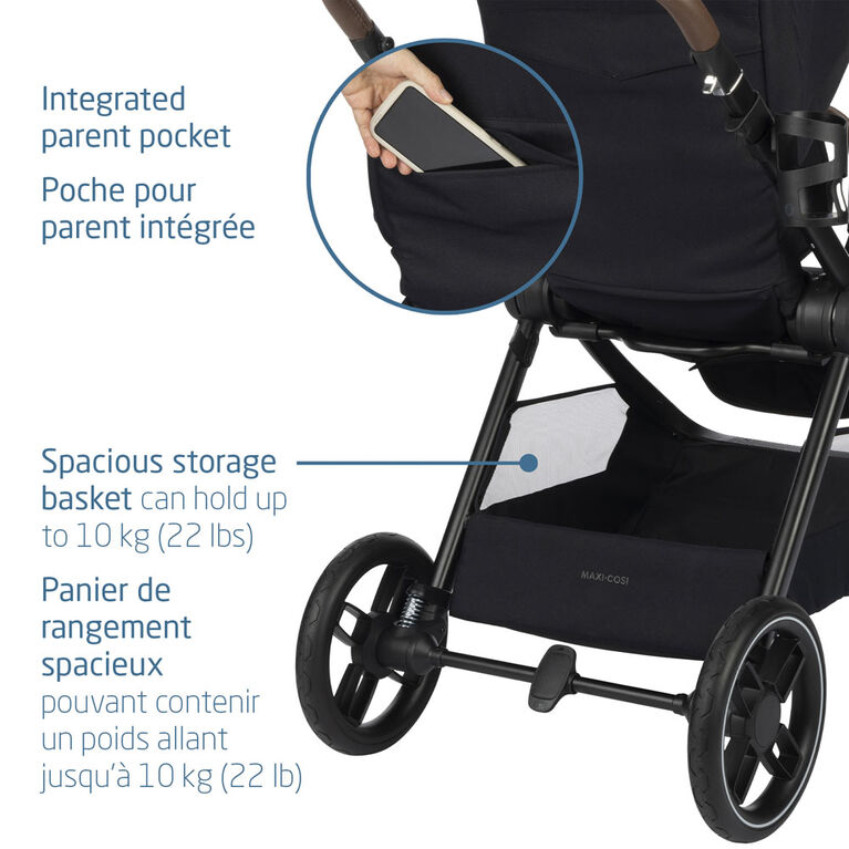 Maxi-Cosi Oxford Stroller - Essential Black