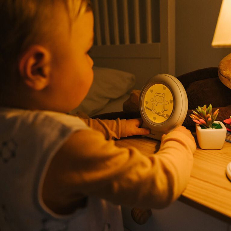 Tommee Tippee Groclock Sleep Trainer Clock, Alarm Clock and Nightlight for Young Children, USB-Powered