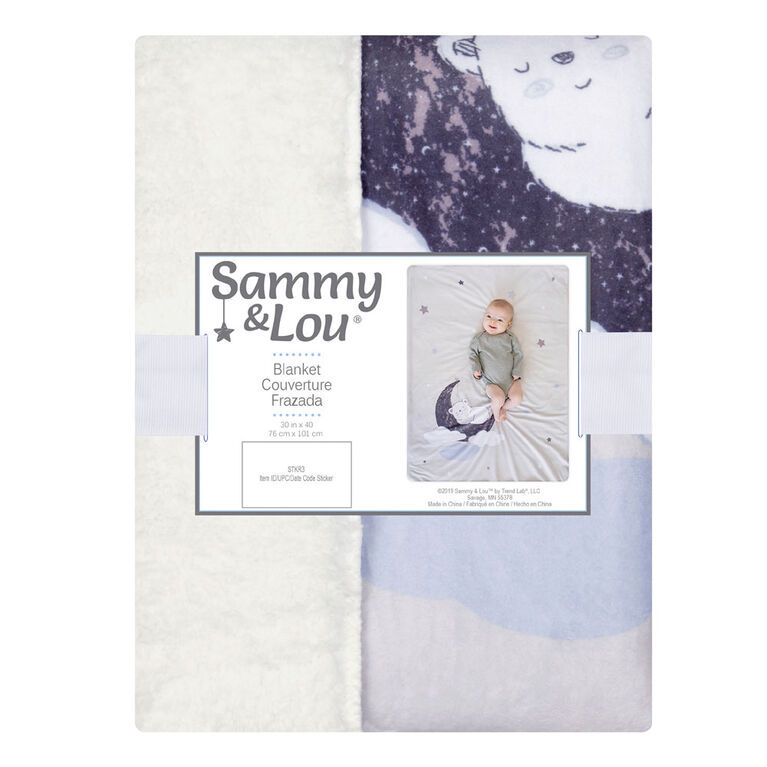 Sammy and Lou Bearly Dreaming Plush Baby Blanket