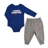 Nike Ensemble cache couche et pantalon - Gris, 3 Mois