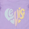 Levi's Heart Romper and Booties Set - Purple Rose
