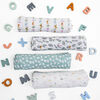 Aden + Anais Essentials 4-Pack Muslin Swaddle Alphabet Animals