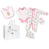 Rock a Bye Baby Boutique  - Girls Little Bear Footie 5-Piece Set - 0-3 Months