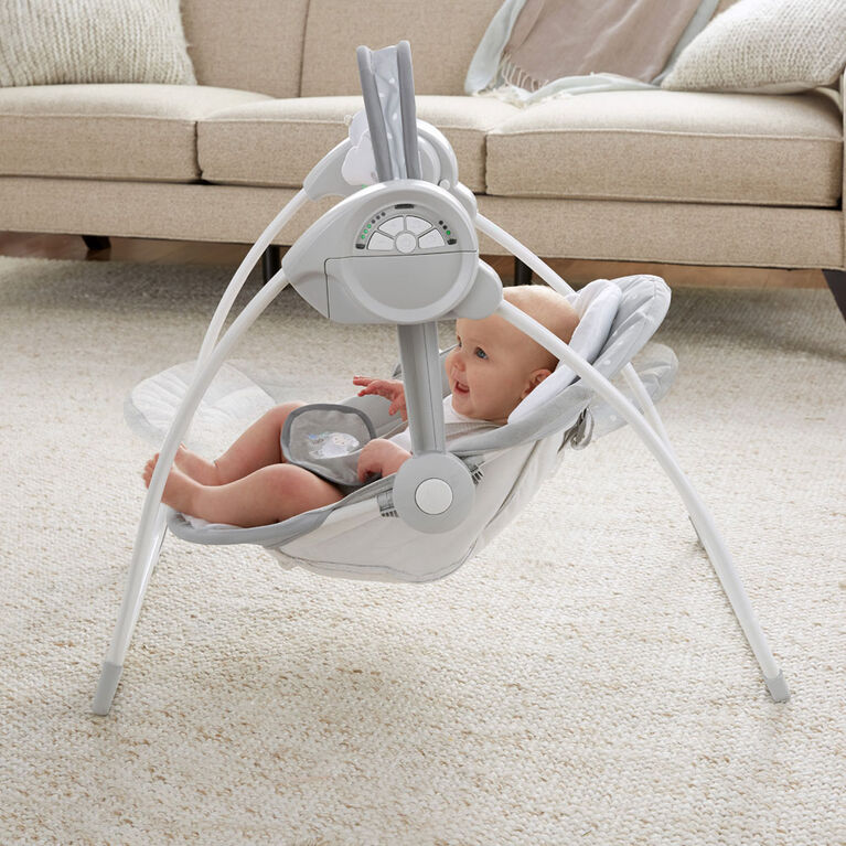Ingenuity Comfort 2 Go Portable Swing - Cuddle Lamb