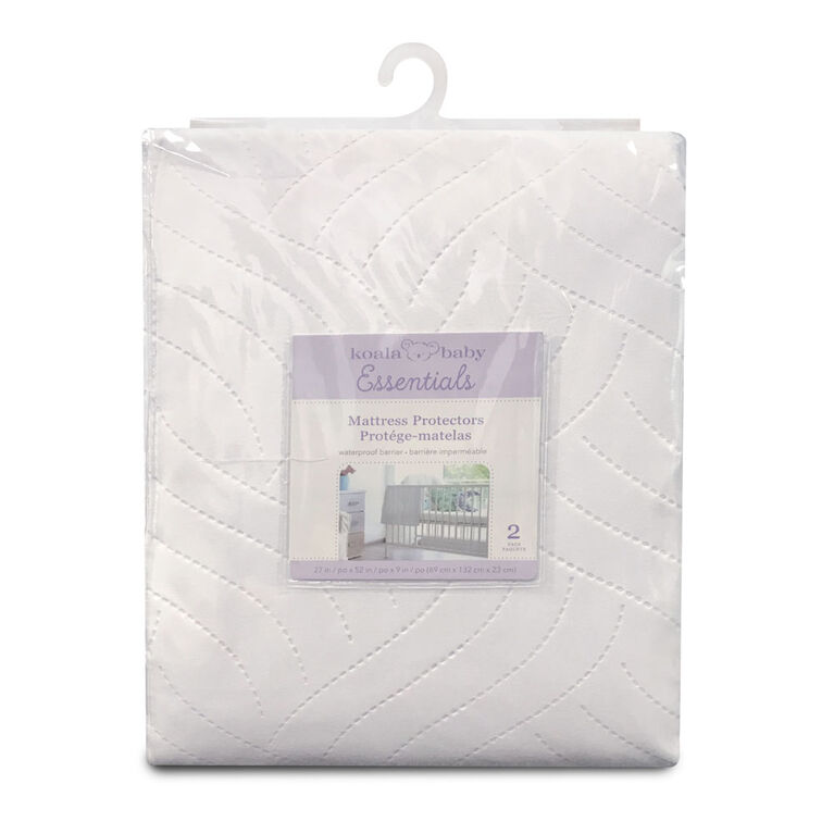 Protège-Matelas Imperméable Emballage De 2 - Blanc Koala Baby.