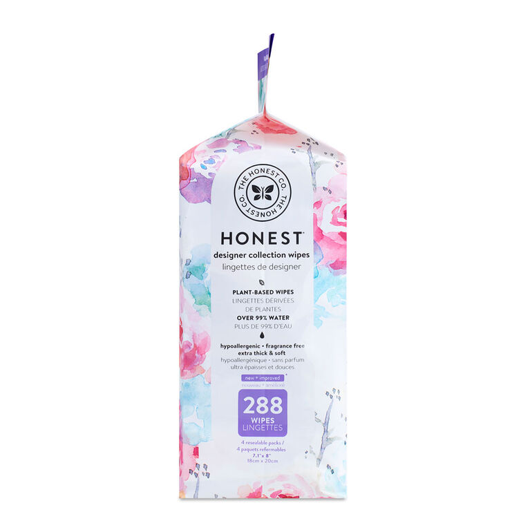 The Honest Company - Baby Wipes - Rose Blossom - 288 Count - 3 Packs