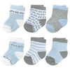 Tendertyme 6 Pack Socks:Blue Cars