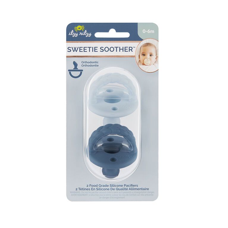 Itzy Ritzy - Sweetie Soother Ortho Paci 0-6 Blue