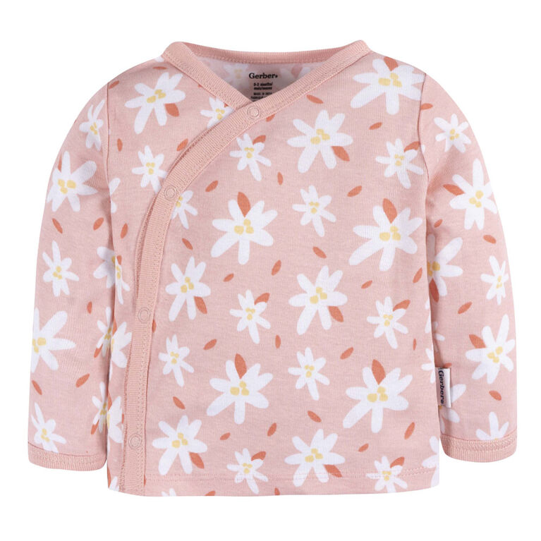 Gerber Childrenswear    Ensemble Ramenez-Moi à la Maison à boutons pression côté Marguerites Blanches