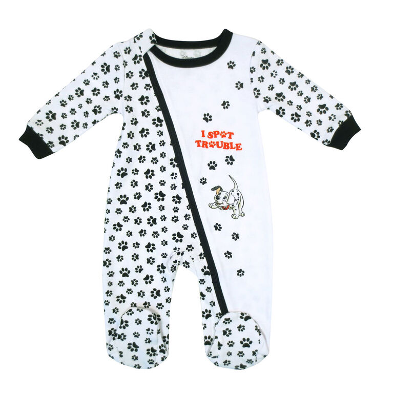 Disney Dalmations 1-Piece Sleeper - White,  12 Months