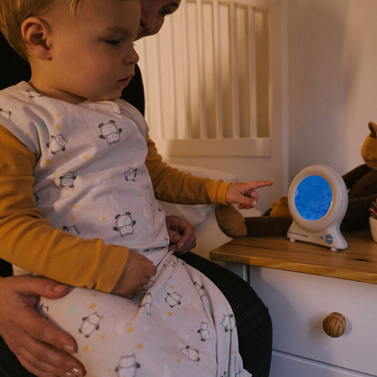 Réveil éducatif Groclock de Tommee Tippee, réveil et veilleuse pour jeunes enfants, alimenté par USB