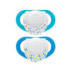 Chicco NaturalFit 2-Pack Deco Orthodontic Pacifier 4 Months+ - Blue
