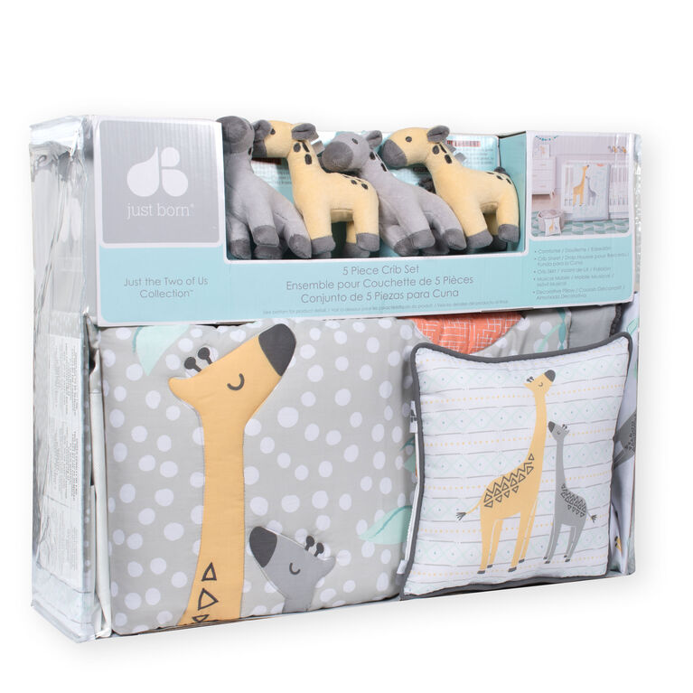Just Born Just the Two of Us Collectionâ„¢ 5-Piece Crib Set