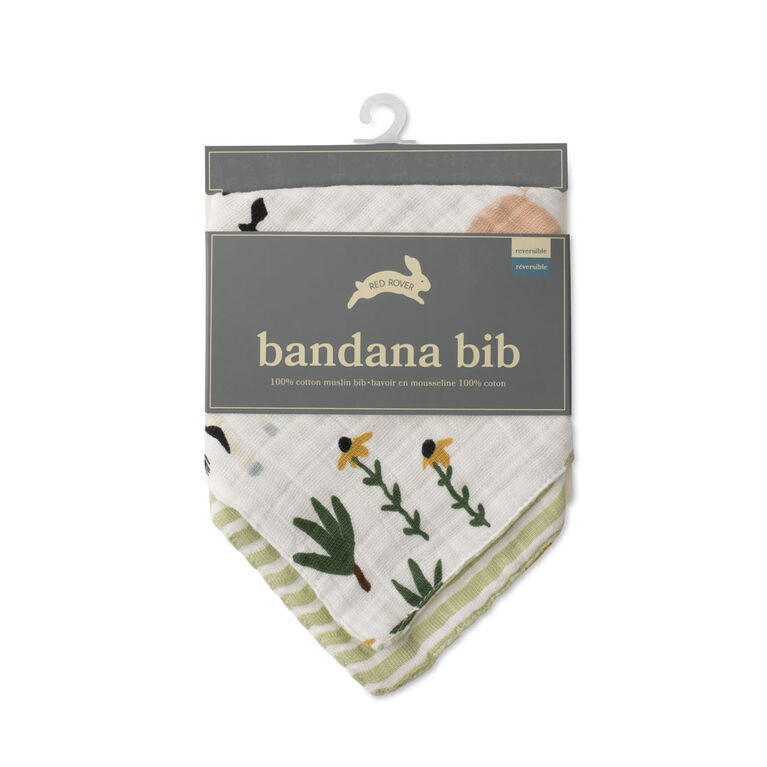 Red Rover - Cotton Muslin Bandana Bib - Family Farm - R Exclusive