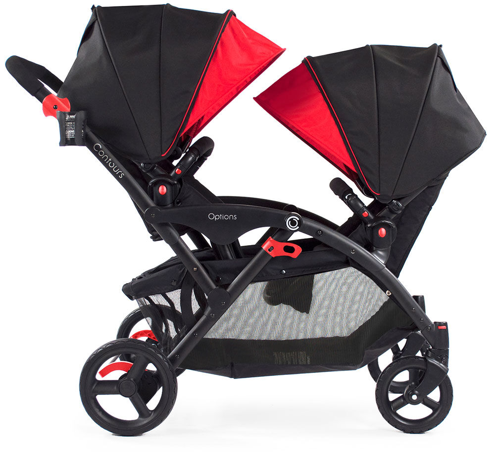 contour baby double stroller