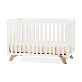 Child Craft Forever Eclectic SOHO 4-in-1 Convertible Crib - White/Natural
