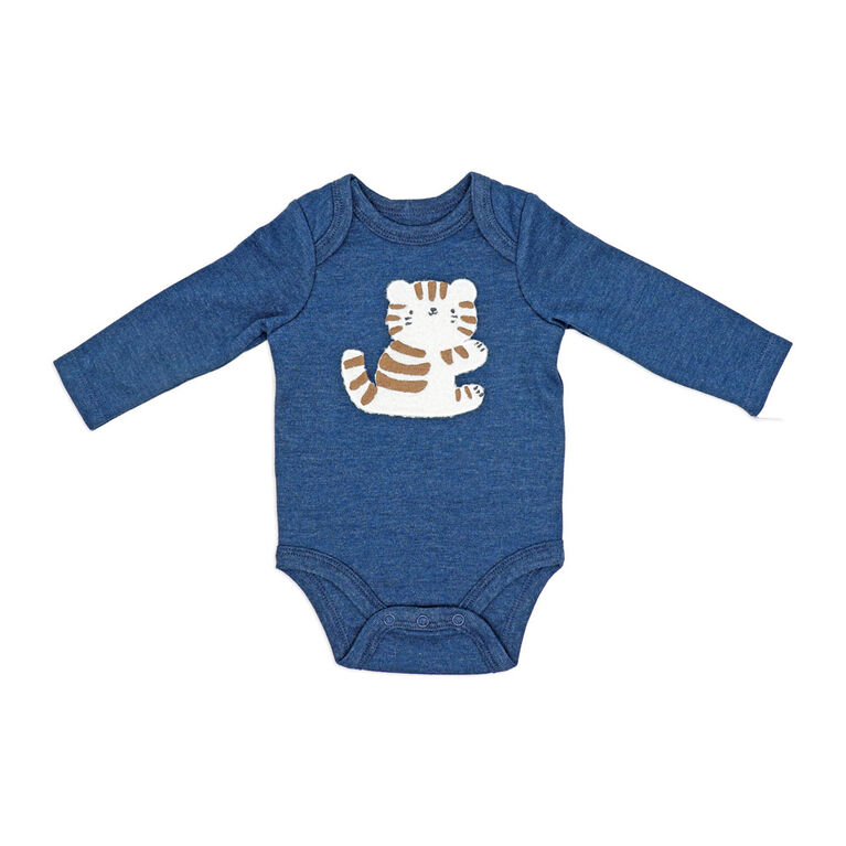 Sterling Baby 3 Piece Footed Set: Navy Tiger NB