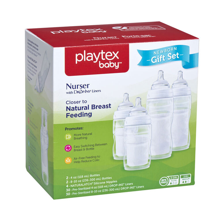 Playtex - Nurser with Drop-Ins Liners Newborn Set
