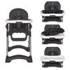 Solid Times Lightweight Portable Highchair-Black