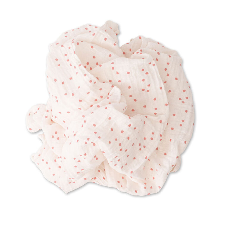 Swaddle Coton Mousseline Simple Red Rover Cherry Petals Notre