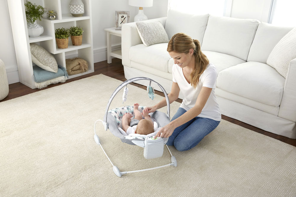 ingenuity automatic bouncer assembly