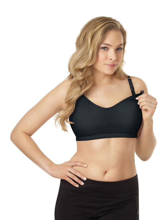 Playtex Nursing Racerback Sports Bra - Black, Medium