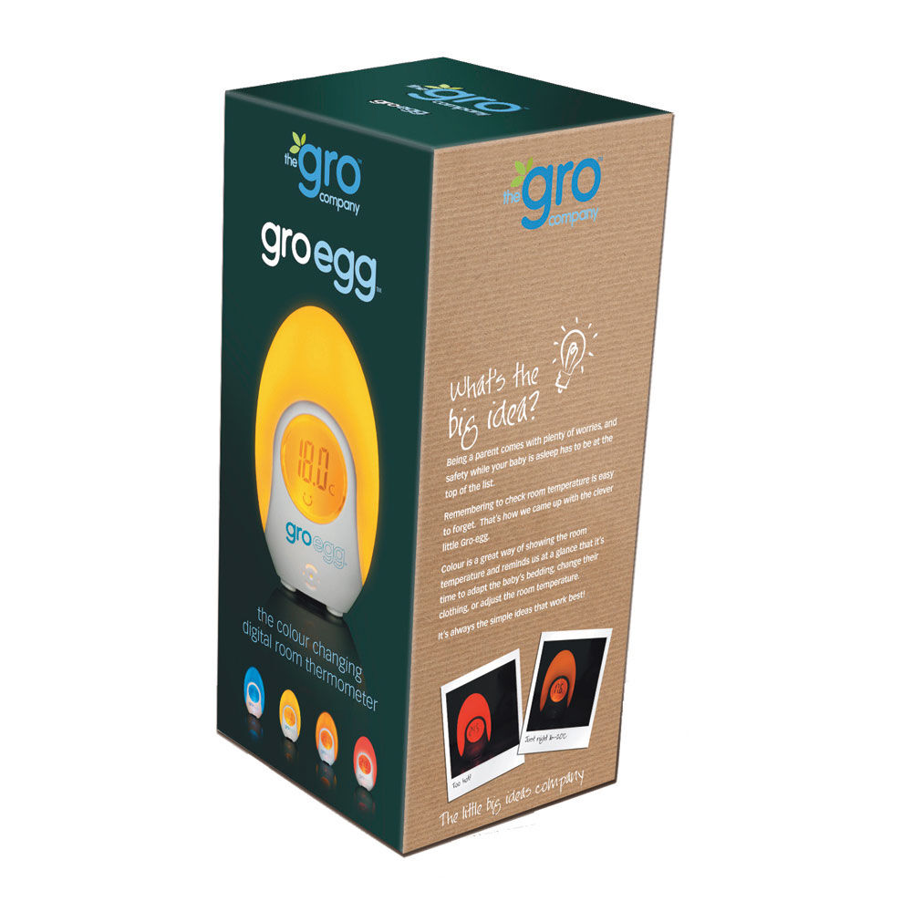 Gro egg colour changing baby thermometer 