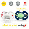 Medela Baby new DAY & NIGHT Pacifier, 24-hour set with glow in the dark pacifier, BPA free, Lightweight and orthodontic. 0-6 mo Unisex