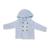 Rock a Bye Baby Coffret cadeau 2 pièces cardigan et pantalon en tricot bleu 6-9 mois