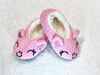 Tickle Toes - Pink  Knit Slippers - 12-18 Months