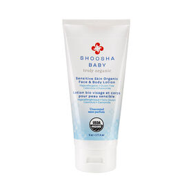 Shoosha Lotion Biologique Visage et Corps pour Peau Sensible - Sans Parfum.