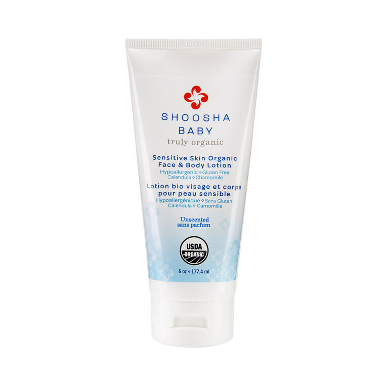Shoosha Sensitive Skin Organic Face & Body Lotion: Unscented