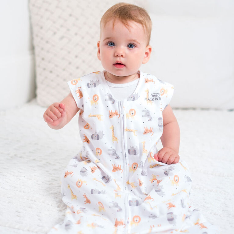 HALO SleepSack Wearable Blanket - Cotton - Jungle  Medium 6-12 Months