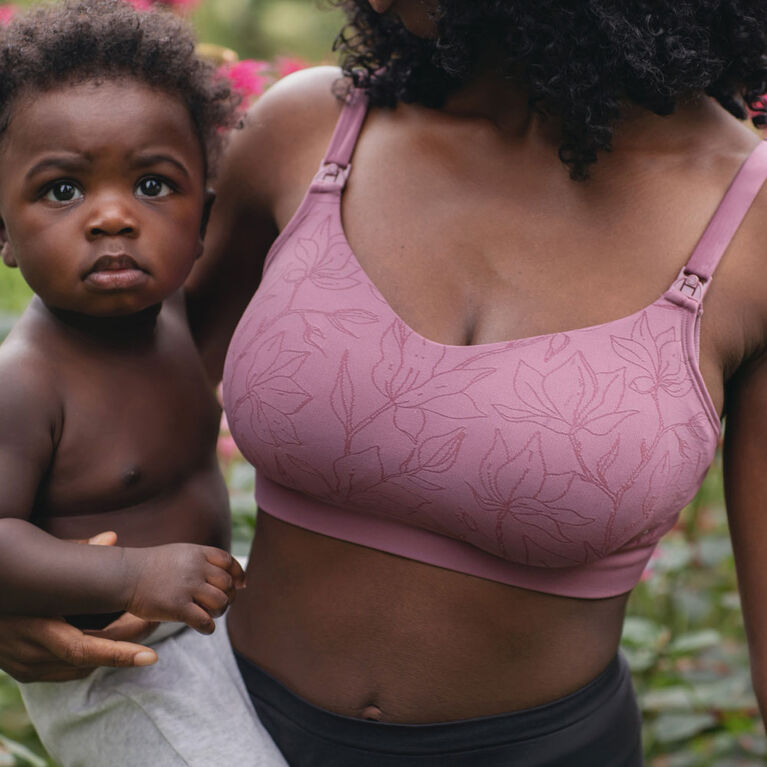 Bravado! Designs Soutien-gorge balconnet pour la maternit&eacute; et l&rsquo;allaitement Intrigue, Berry Jacquard, Petite Full Cup