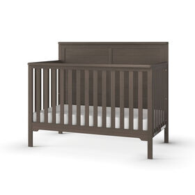 Forever Eclectic by Child Craft Wilmington Flat Top 4-in-1 Convertible Crib, Dapper Gray