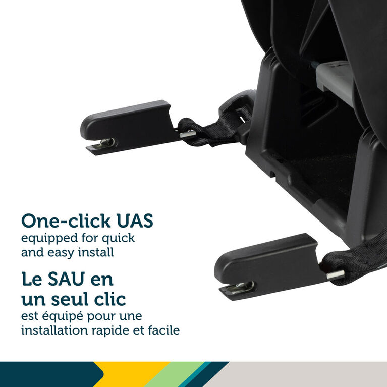 Siège d’auto transformable Tout-En-Un Grow and Go- Noir débossé