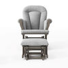 Cozy Glider & Ottoman Set, Dapper Gray