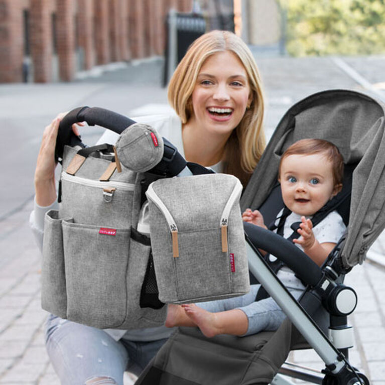 Skip Hop Duo Signature Diaper Bag - Grey Melange